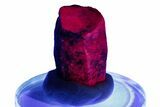 Highly Fluorescent Ruby Crystal - India #244103-1